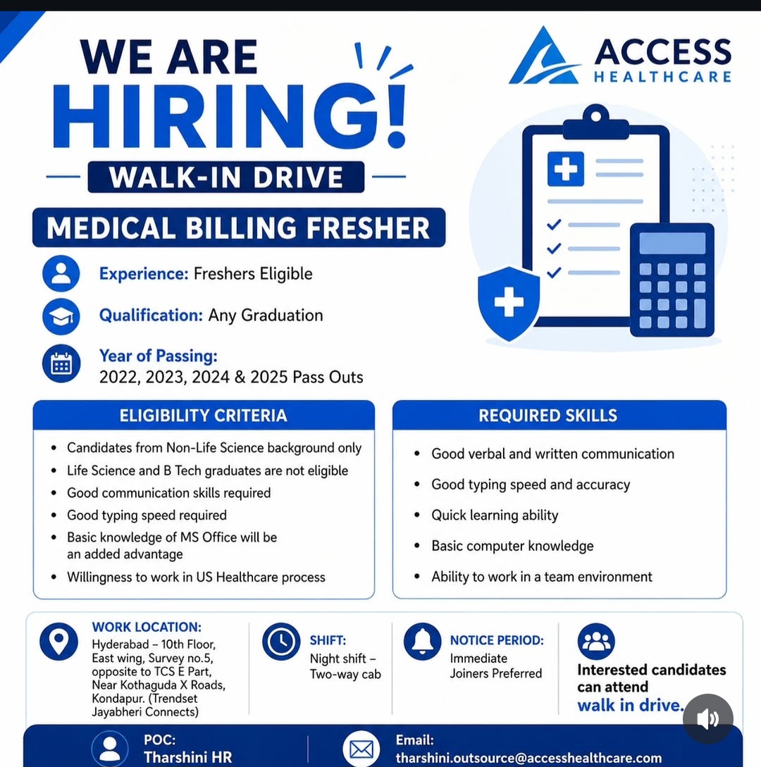 WE ARE HIRING WALK-IN DRIVE