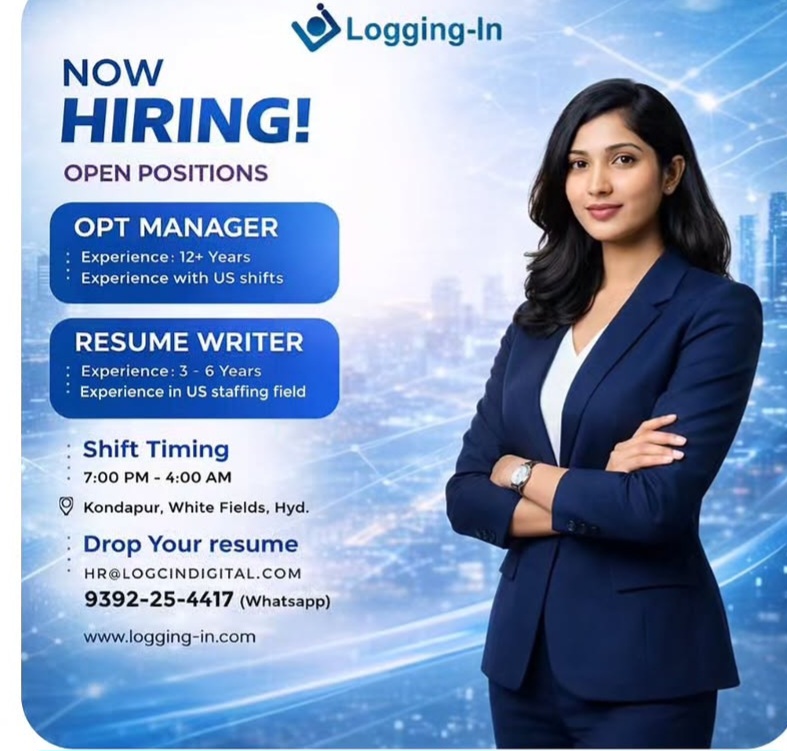 🚀 We’re Hiring at Logging-In!