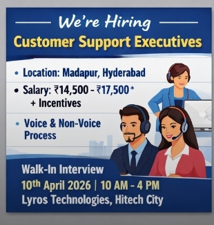 🚀 We’re Hiring – Customer Support Executives 🚀