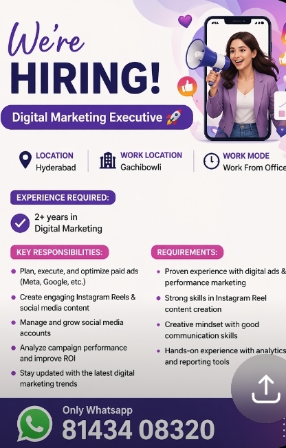 We’re Hiring: Digital Marketing Executive 🚀