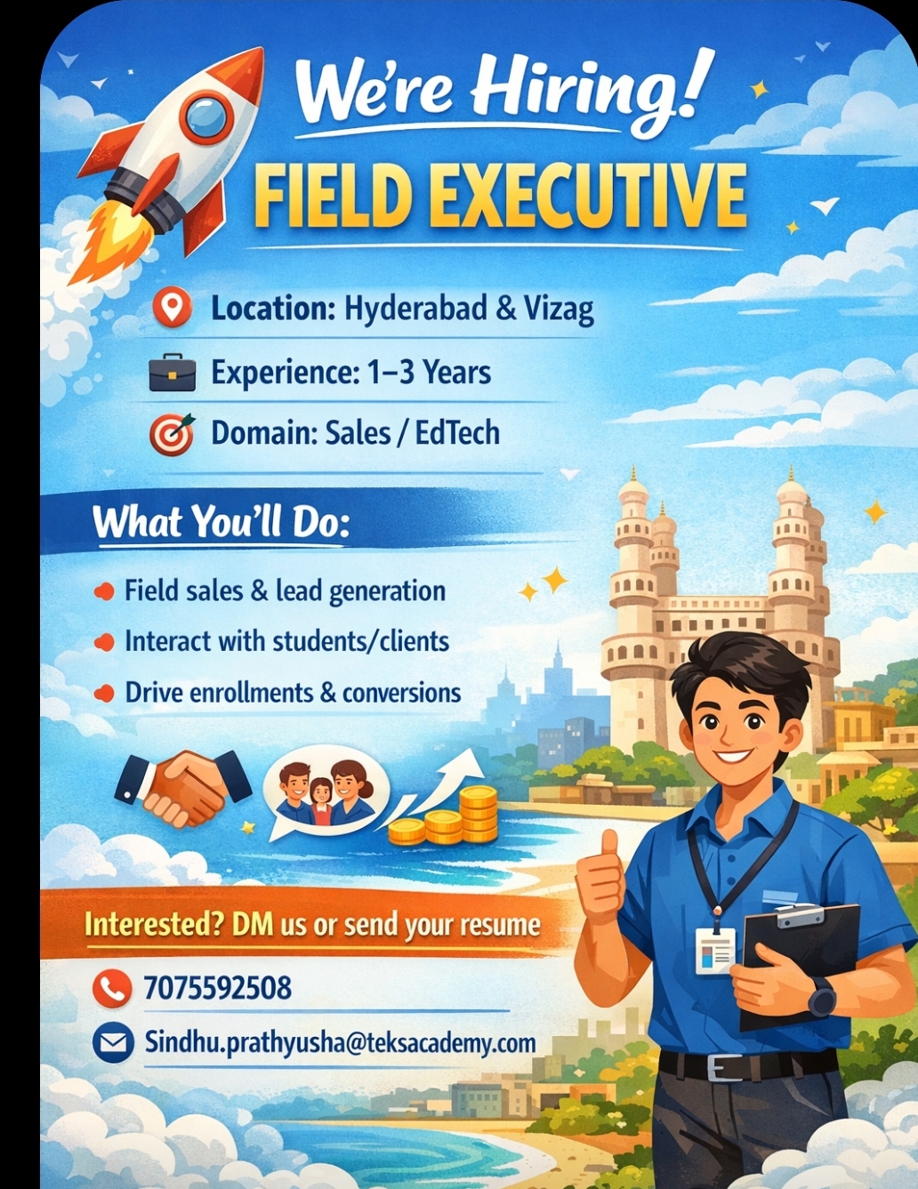 🚀 We’re Hiring: Field Executive