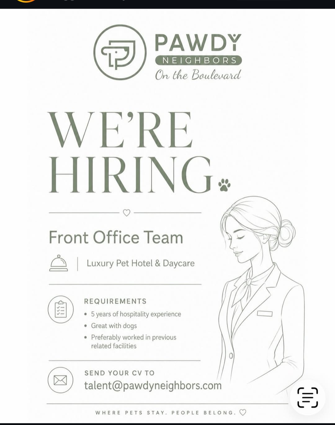 We’re Hiring – Front Office Team