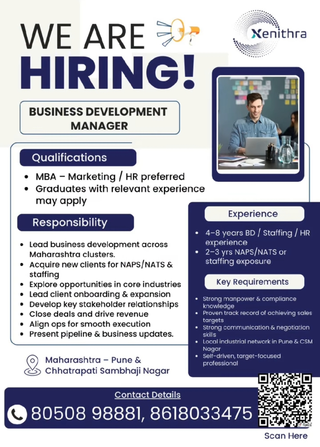 Xenithra – Business Development Manager (Maharashtra)