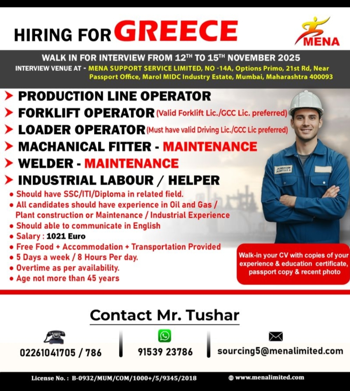 Work in Greece 🇬🇷