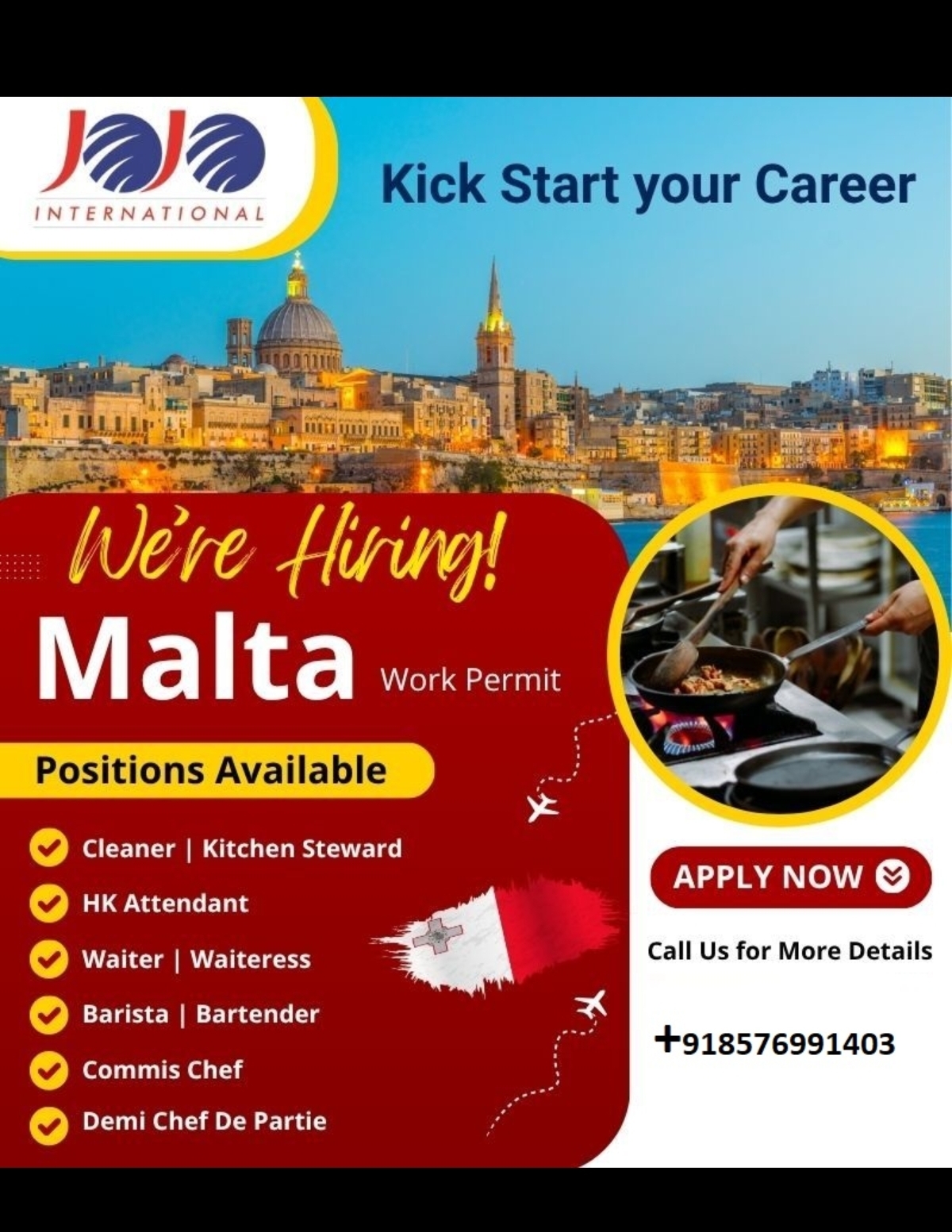 🇲🇹 Work in Malta – Hiring Now! ✈️
