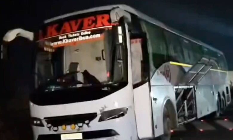 Bus Hits Median Near Kurnool, 29 Passengers Safe