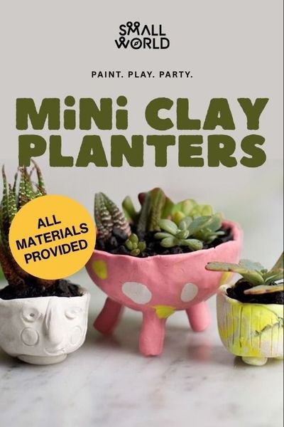 Mini Clay Planters Workshop