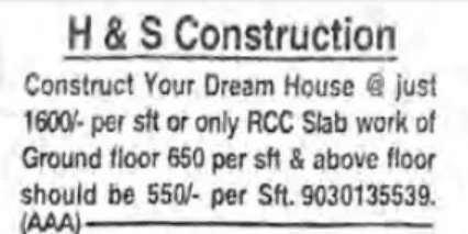 Construction services