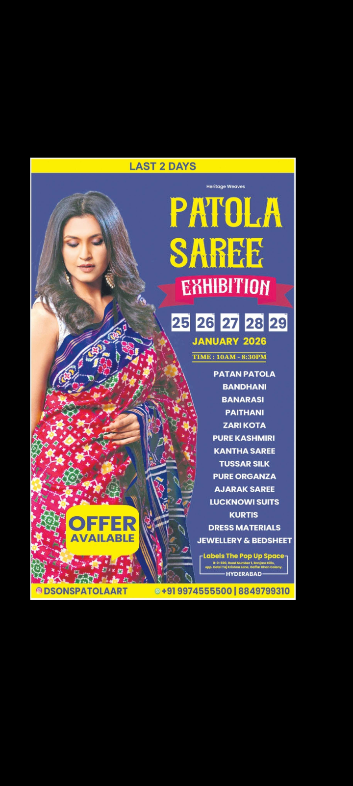 D Sons Patola Art Exhibition 👘