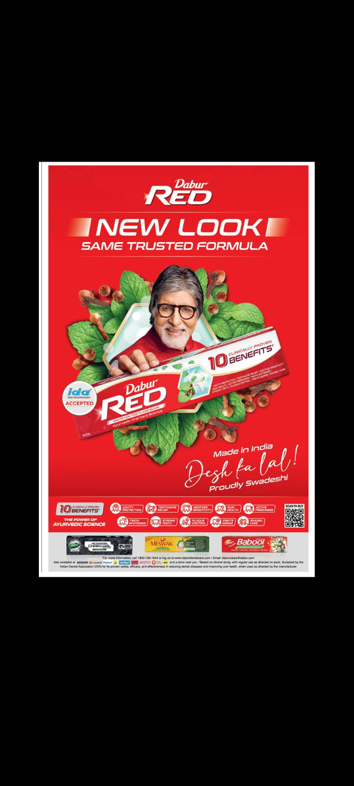 Dabur Red Paste – New Look, Same Trusted Formula ❤️🦷