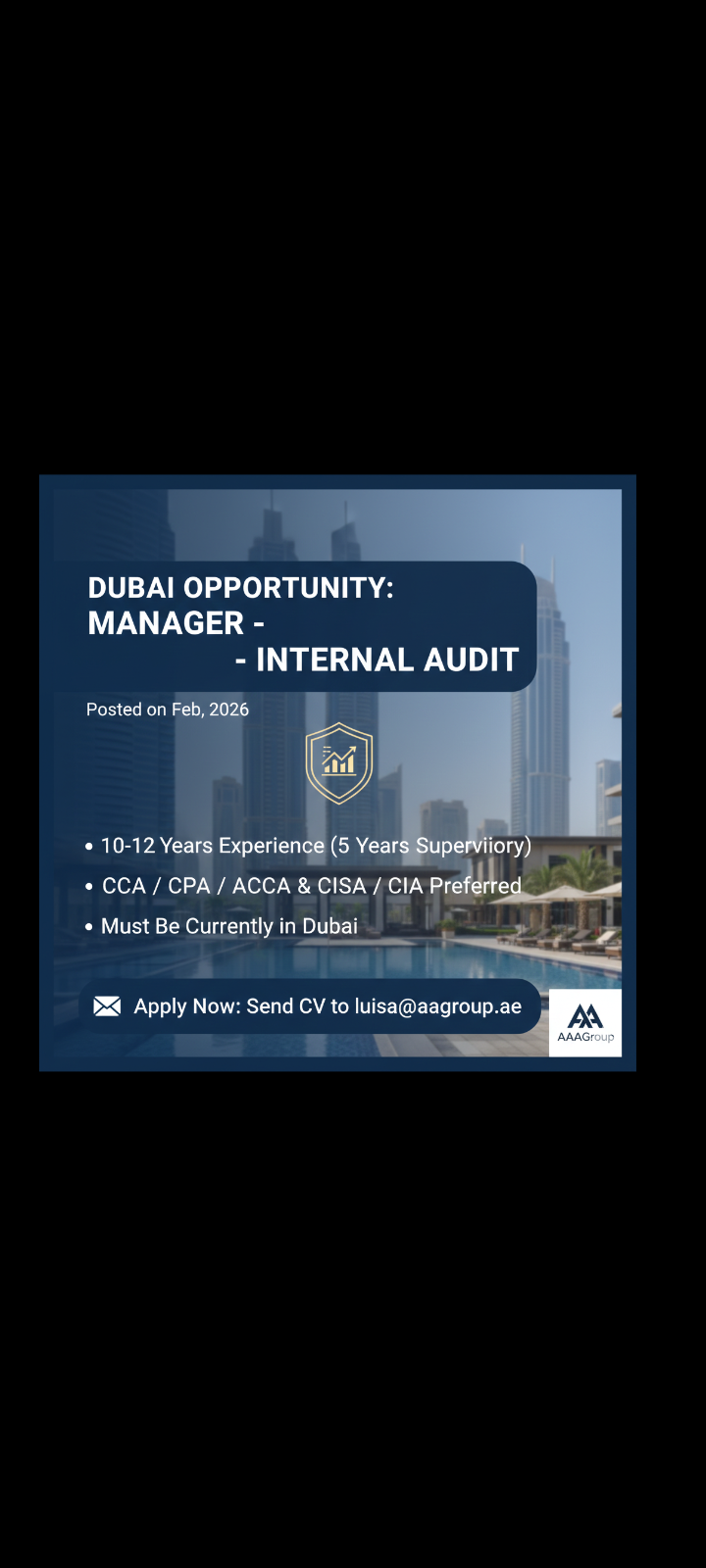 Dubai Hiring: Group Manager