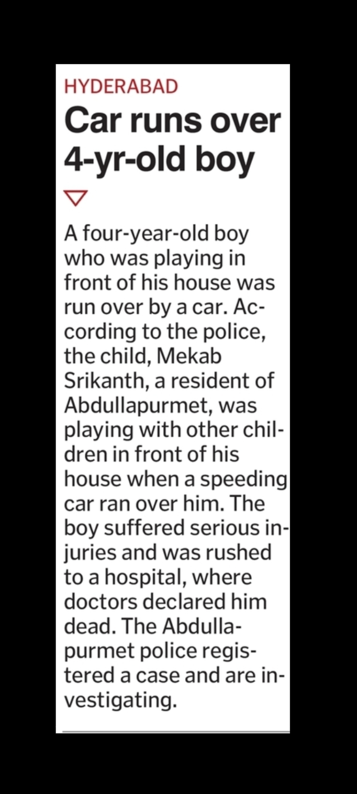 Fatal Car Hit and Run