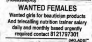Females Required in Hyderabad