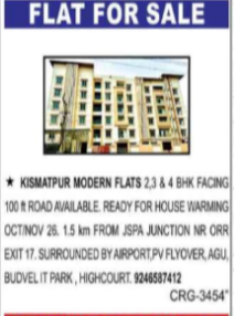 Flats For Sale – Kismatpur