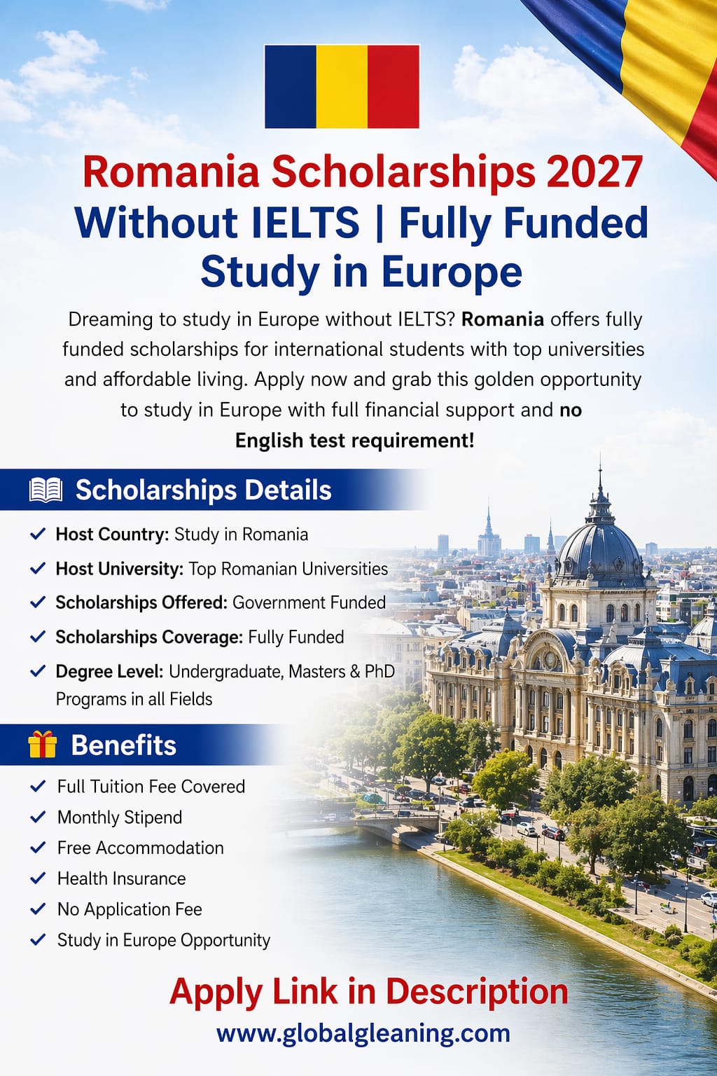 FULLY FUNDED STUDY IN EUROPE 🌍 scholarship alert