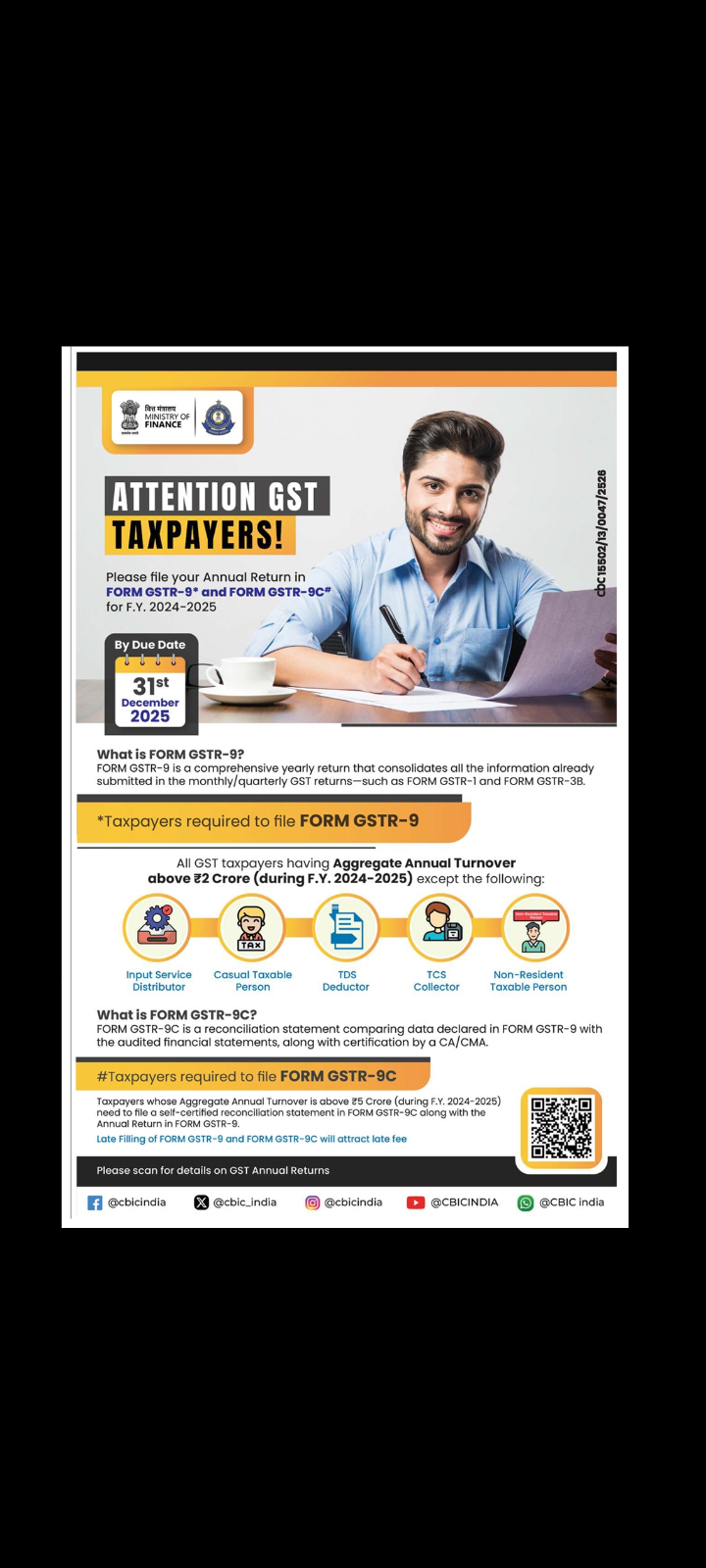 GSTR-9 & GSTR-9C Compliance for FY 2024–25 📊🧾