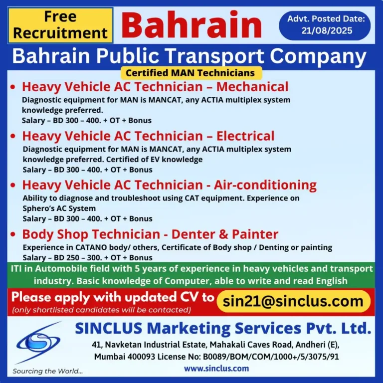 Heavy Vehicle AC & Body Shop Technicians