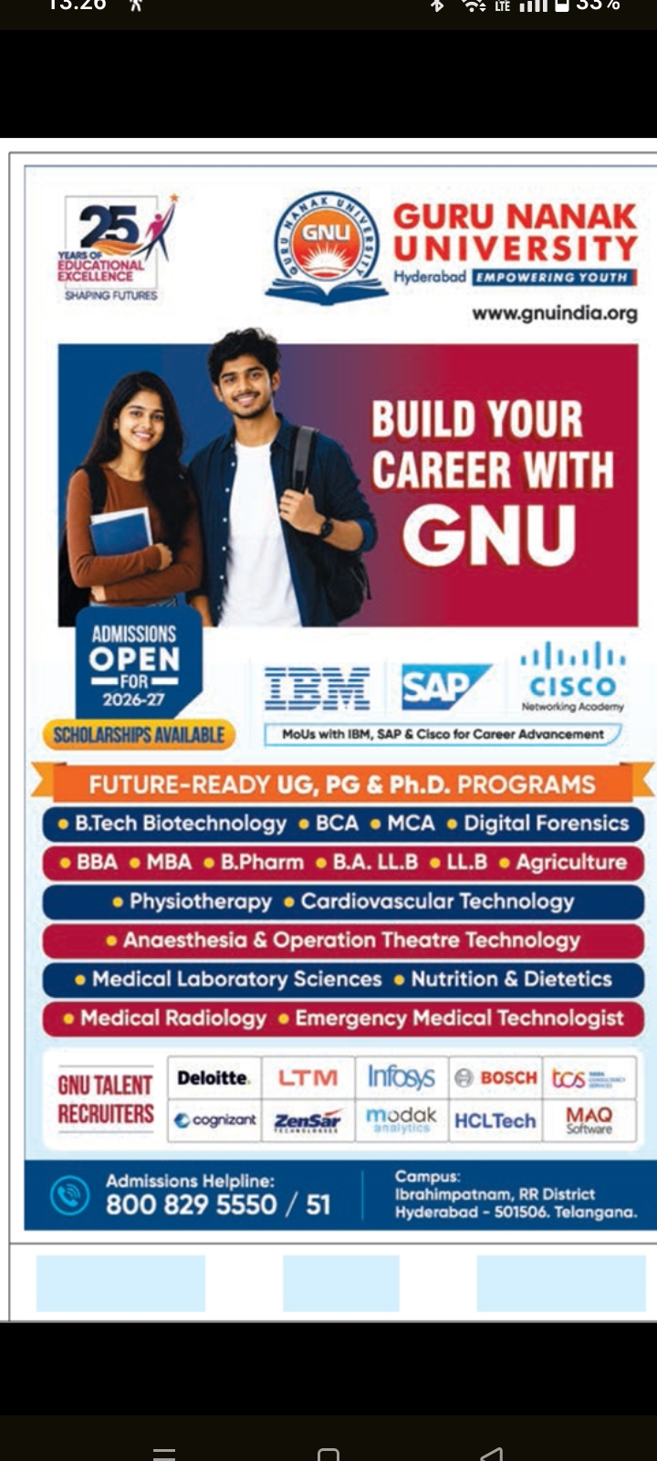 Guru Nanak University Admission: UG, PG & Ph.D. Programs Open