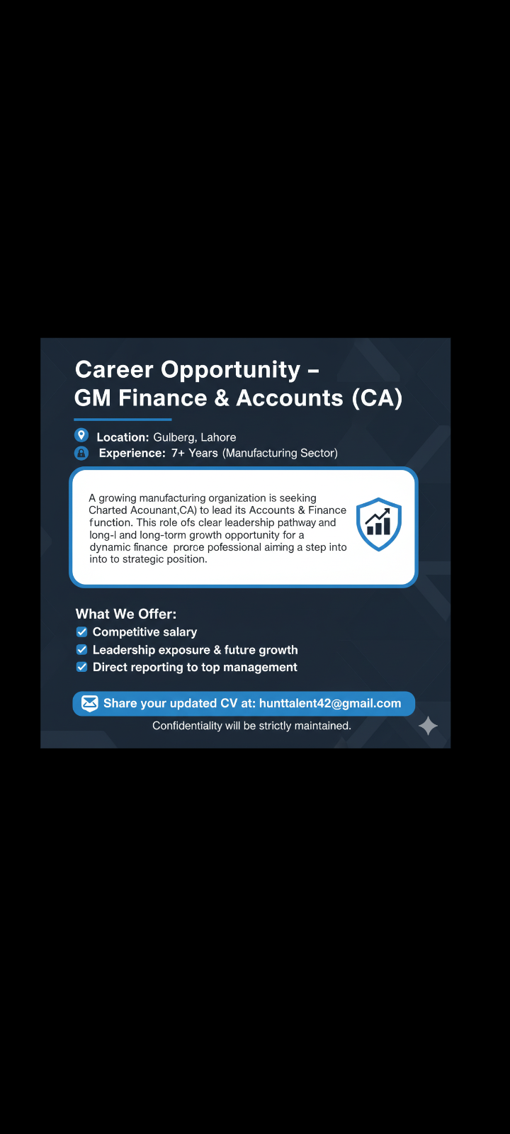 Hiring – Accounts & Finance Manager (CA)