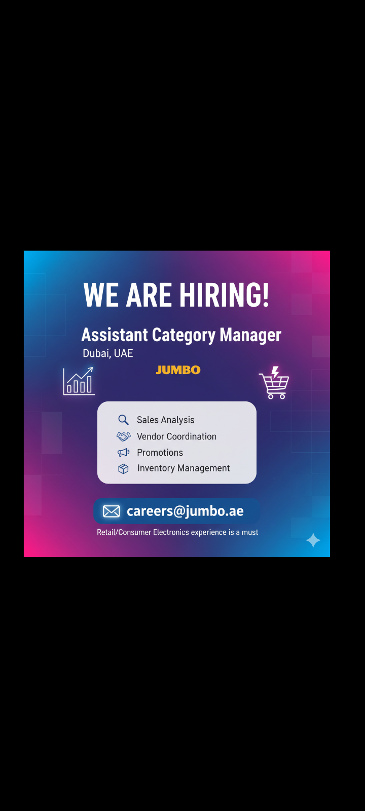 Hiring – Assistant Category Manager at UAE