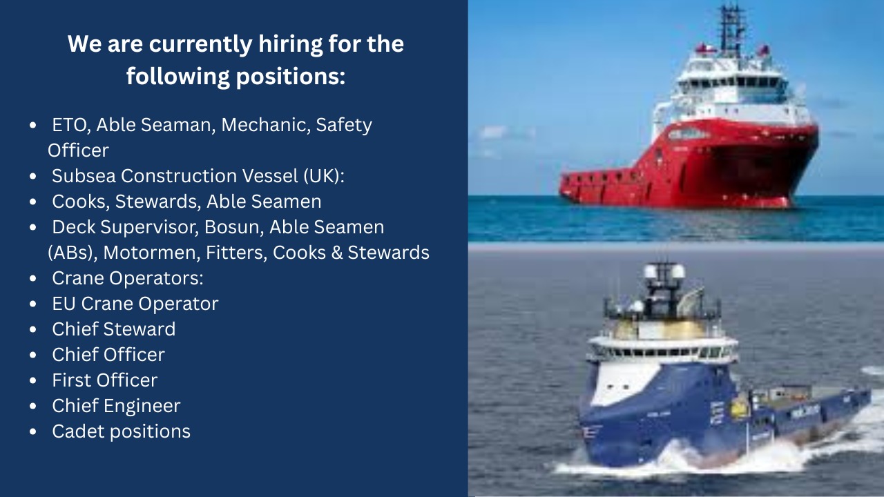 Hiring –for Offshore / Subsea Projects in UAE