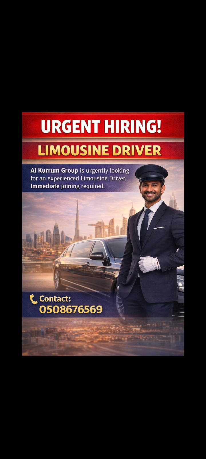 Hiring limousine driver UAE