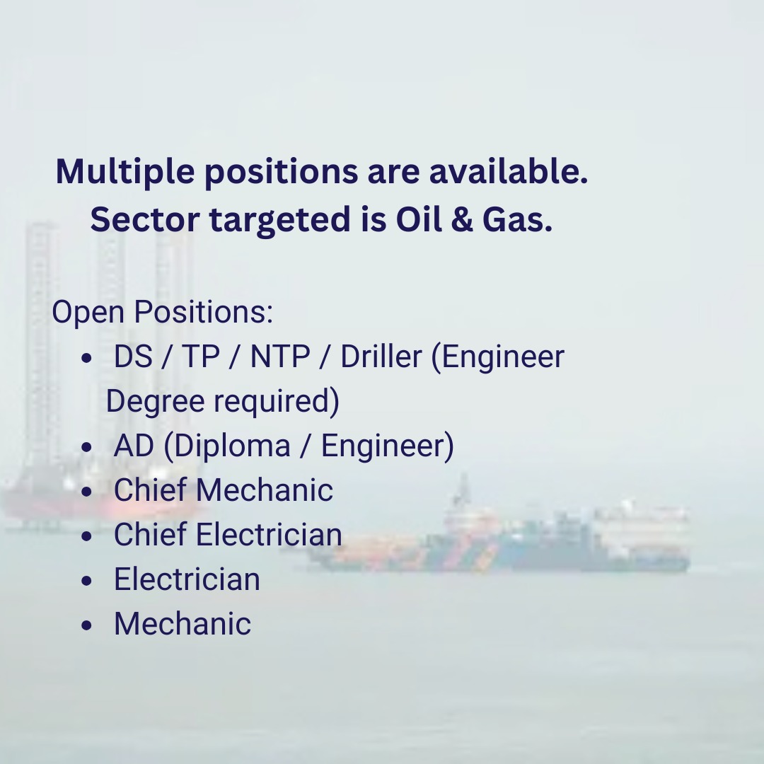 Hiring – Oil & Gas Sector global