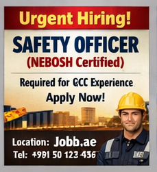 Hiring safety officer in UAE