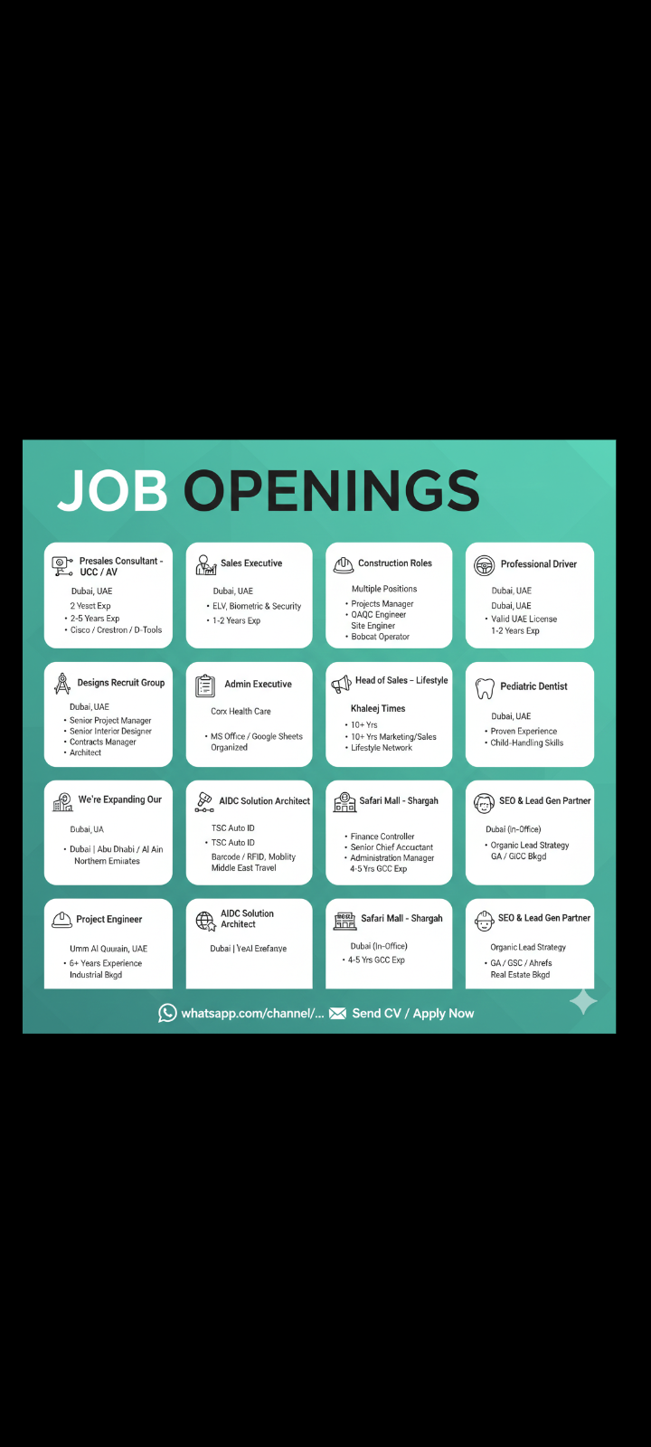 Hiring solution architect - dubai