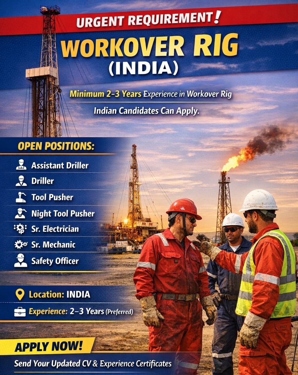 Hiring: Workover Rig in India