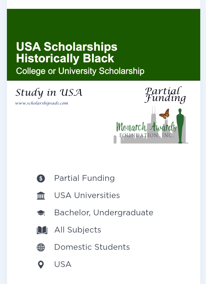 Historically Black College or University Scholarship