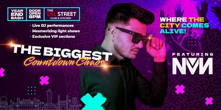 🎉 Hyderabad’s Biggest New Year’s Eve Celebration 🪩