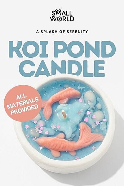 koi pond candle making workshop