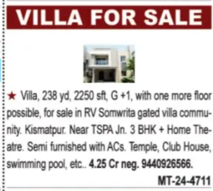 Luxury Villa for Sale  Kismatpur