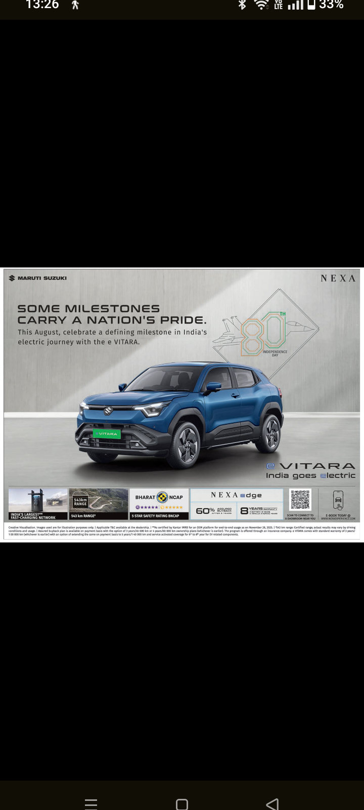 Maruti Suzuki NEXA – e VITARA 60% buyback!!