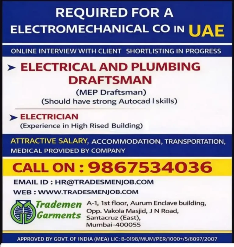 MEP Roles in UAE