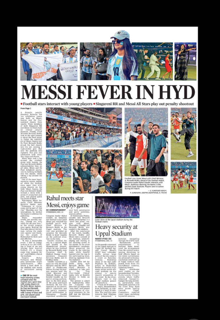 MESSI FEVER IN HYD