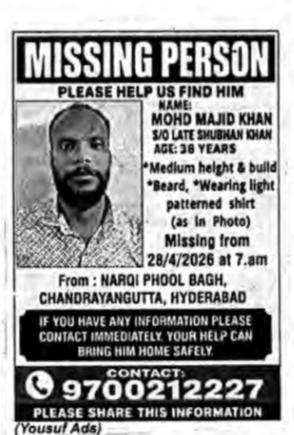 Missing Person Notice