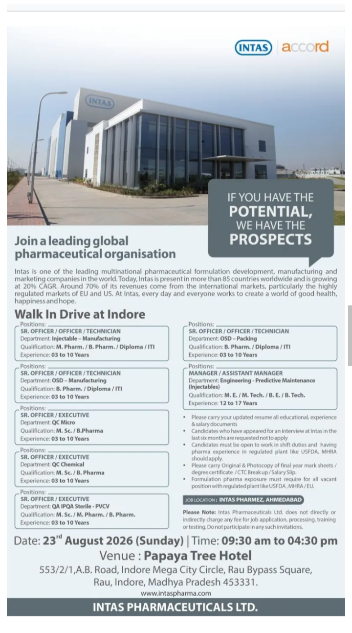 multiple pharma job Openings