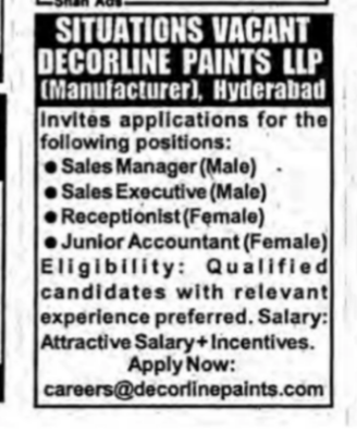 Multiple Vacancies in Hyderabad