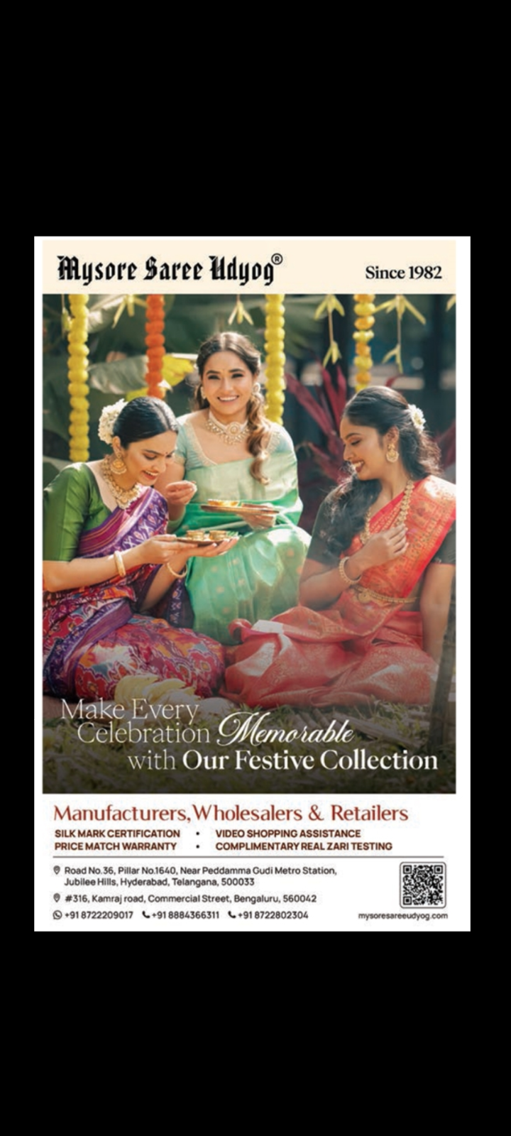👗 Mysore Saree Udyog – Festive Collection
