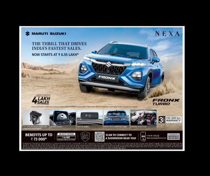 NEXA FRONX – Sales Milestone & Features
