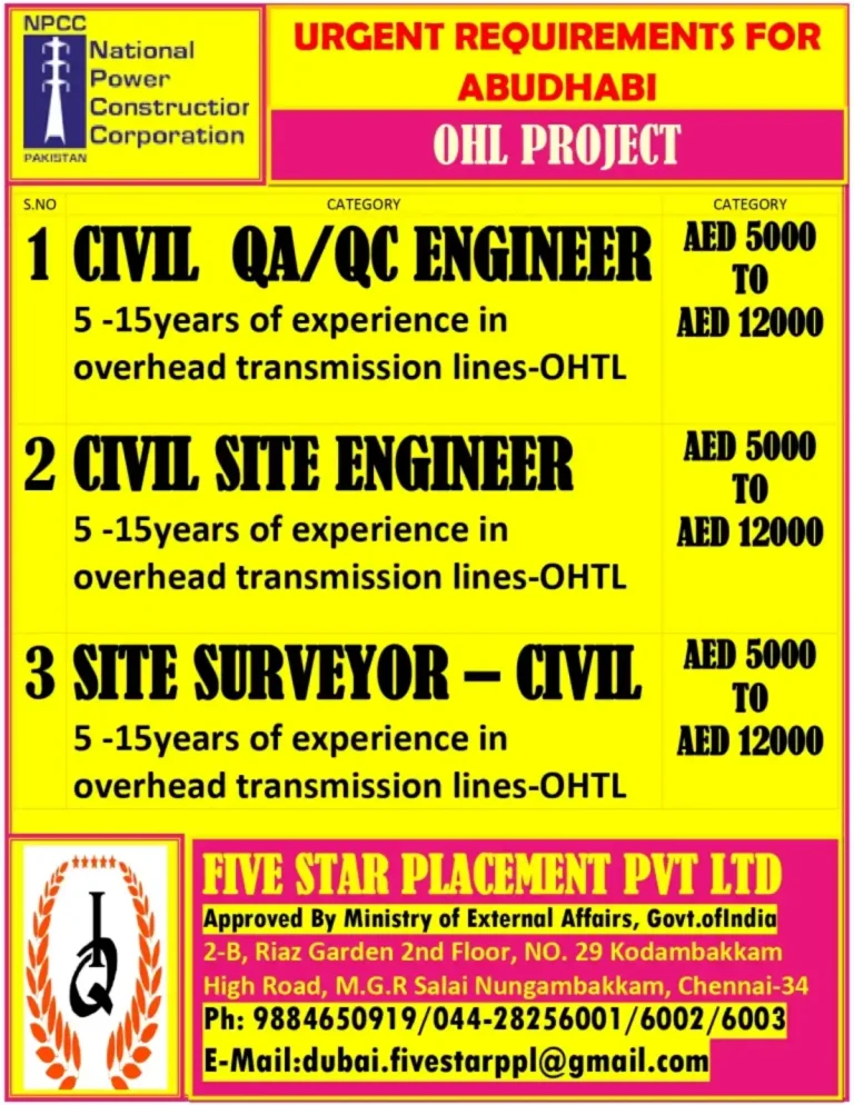 NPCC – OHL Project Roles (Abu Dhabi)