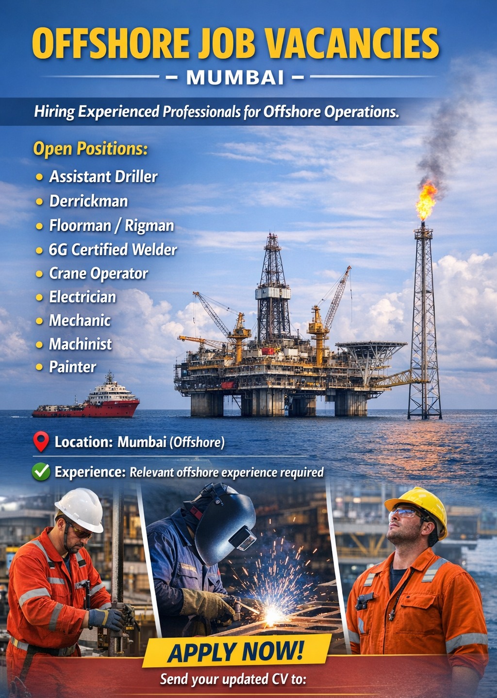 Offshore Job Vacancies – Mumbai