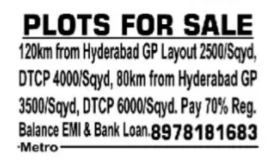 Plots for sale