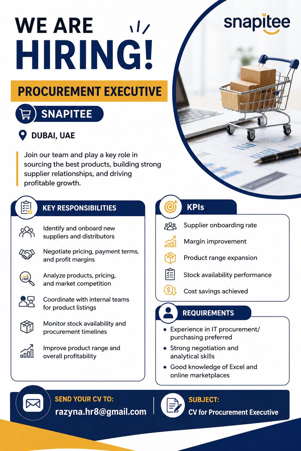 procurement executive required in UAE