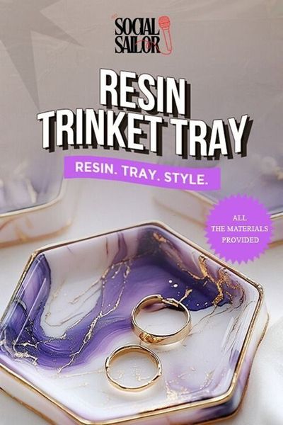 Resin Trinket Tray workshop