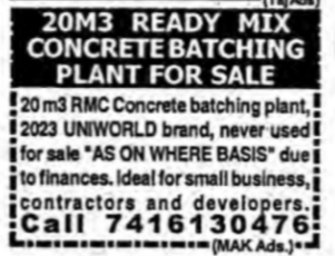 RMC Batching Plant for Sale