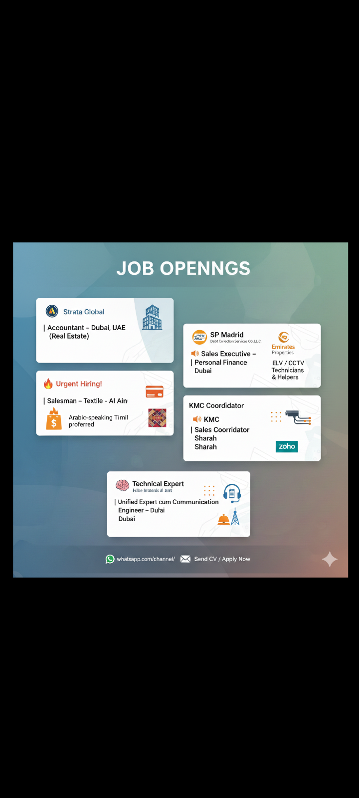 Sales coordinator job opportunity at UAE