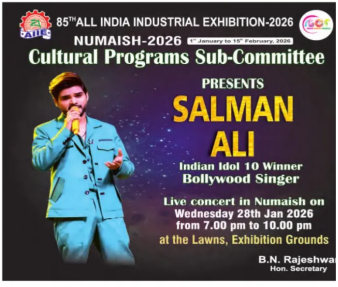 Salman Ali Live Concert at Numaish-2026 🎤